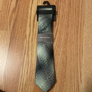 Van Heiden Green Patterned Tie NWT